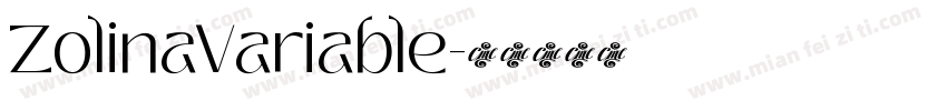 ZolinaVariable字体转换