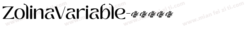 ZolinaVariable字体转换