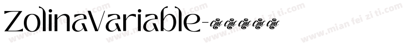 ZolinaVariable字体转换