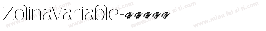 ZolinaVariable字体转换