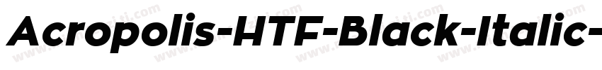 Acropolis-HTF-Black-Italic字体转换