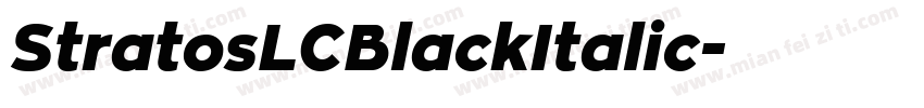 StratosLCBlackItalic字体转换