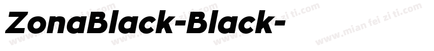 ZonaBlack-Black字体转换