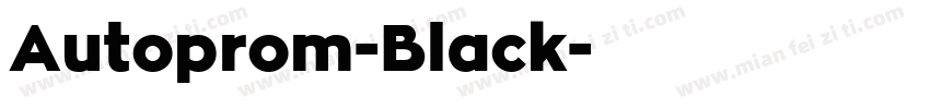 Autoprom-Black字体转换