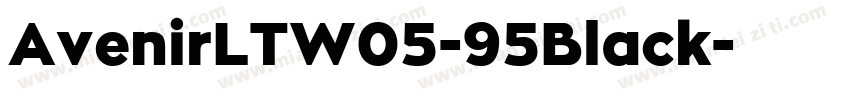 AvenirLTW05-95Black字体转换