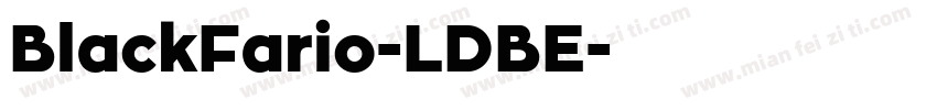 BlackFario-LDBE字体转换