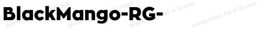 BlackMango-RG字体转换