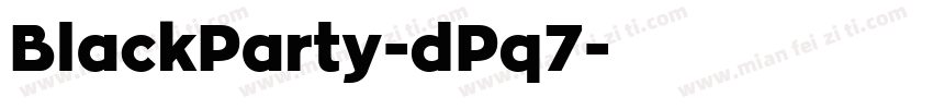 BlackParty-dPq7字体转换