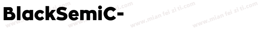 BlackSemiC字体转换