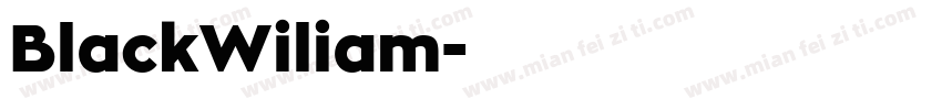 BlackWiliam字体转换