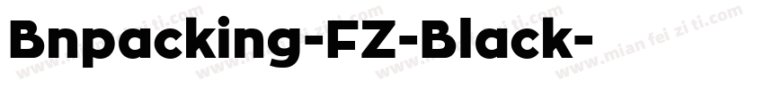 Bnpacking-FZ-Black字体转换