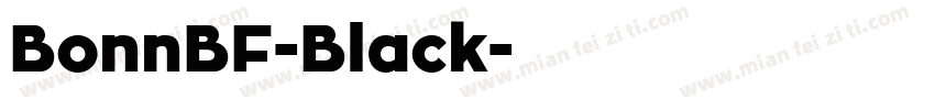 BonnBF-Black字体转换