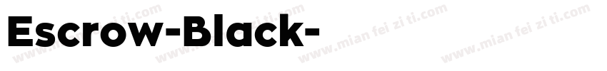 Escrow-Black字体转换