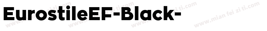 EurostileEF-Black字体转换
