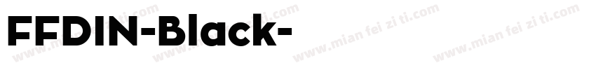 FFDIN-Black字体转换