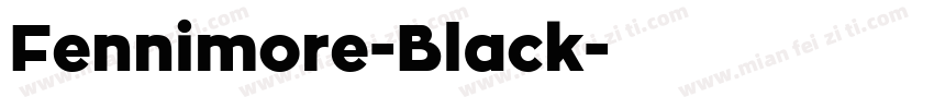 Fennimore-Black字体转换