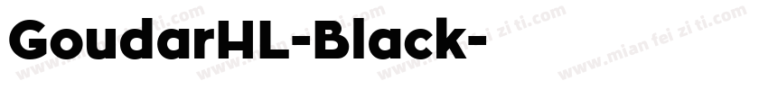 GoudarHL-Black字体转换
