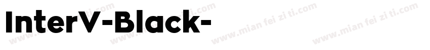 InterV-Black字体转换