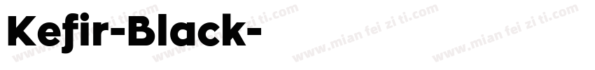 Kefir-Black字体转换