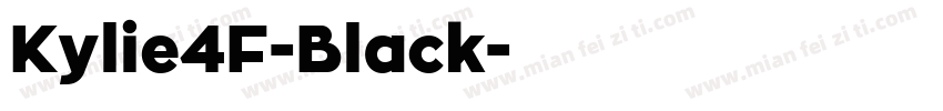 Kylie4F-Black字体转换