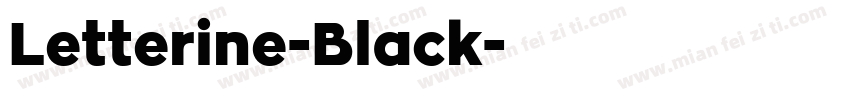 Letterine-Black字体转换
