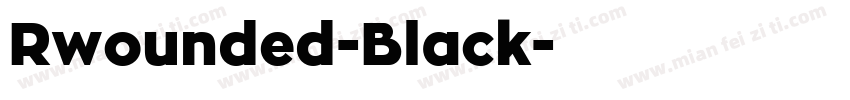 Rwounded-Black字体转换
