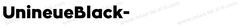 UnineueBlack字体转换