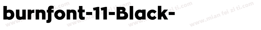 burnfont-11-Black字体转换