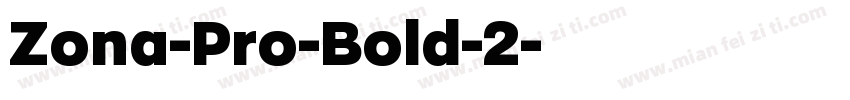 Zona-Pro-Bold-2字体转换