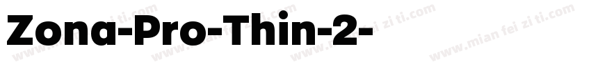 Zona-Pro-Thin-2字体转换
