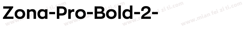 Zona-Pro-Bold-2字体转换