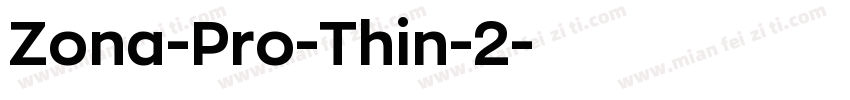 Zona-Pro-Thin-2字体转换