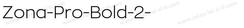 Zona-Pro-Bold-2字体转换