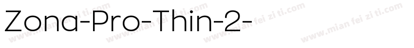 Zona-Pro-Thin-2字体转换