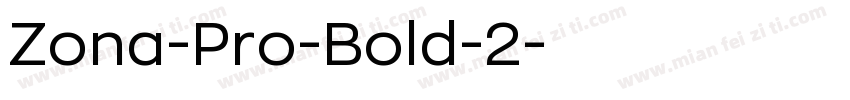 Zona-Pro-Bold-2字体转换