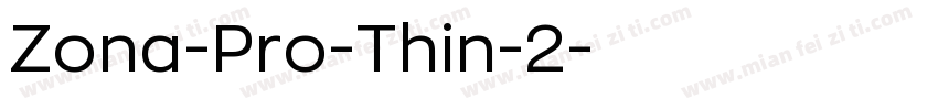 Zona-Pro-Thin-2字体转换