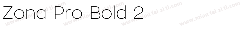 Zona-Pro-Bold-2字体转换