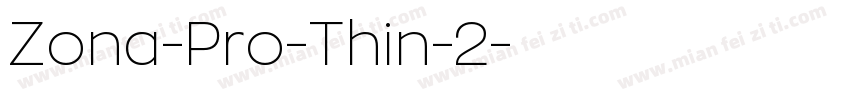 Zona-Pro-Thin-2字体转换