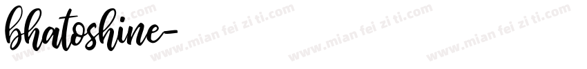 bhatoshine字体转换