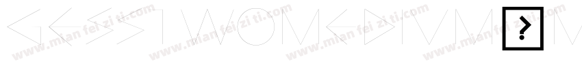 GESSTwoMedium一Medium字体转换