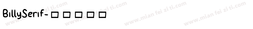 BillySerif字体转换
