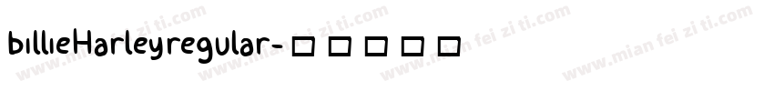 billieHarleyregular字体转换