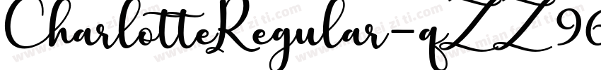CharlotteRegular-qZZ96字体转换