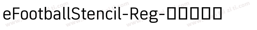 eFootballStencil-Reg字体转换
