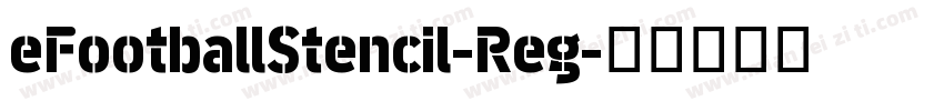 eFootballStencil-Reg字体转换