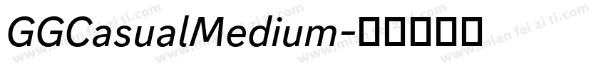 GGCasualMedium字体转换