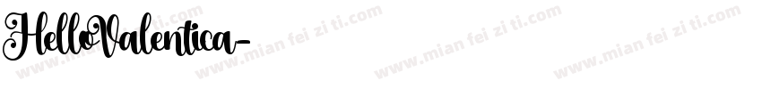 HelloValentica字体转换