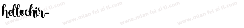 hellochir字体转换