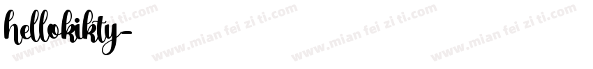 hellokikty字体转换