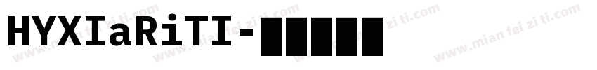 HYXIaRiTI字体转换